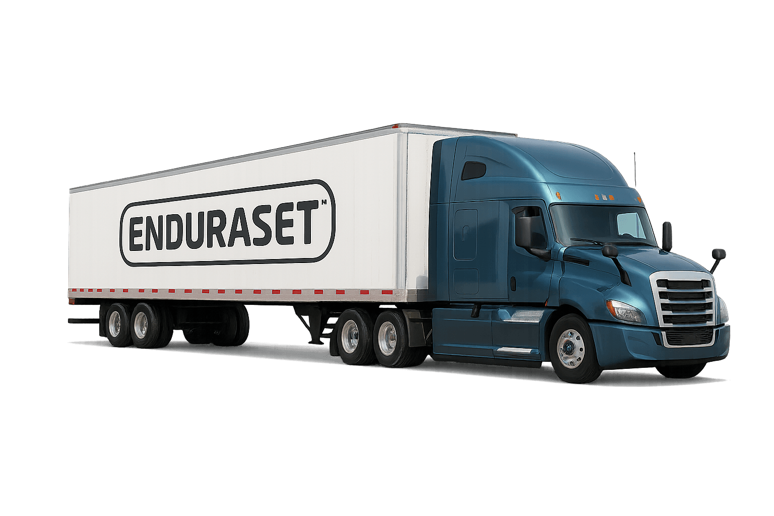 Trailer truck with EnduraSet branding